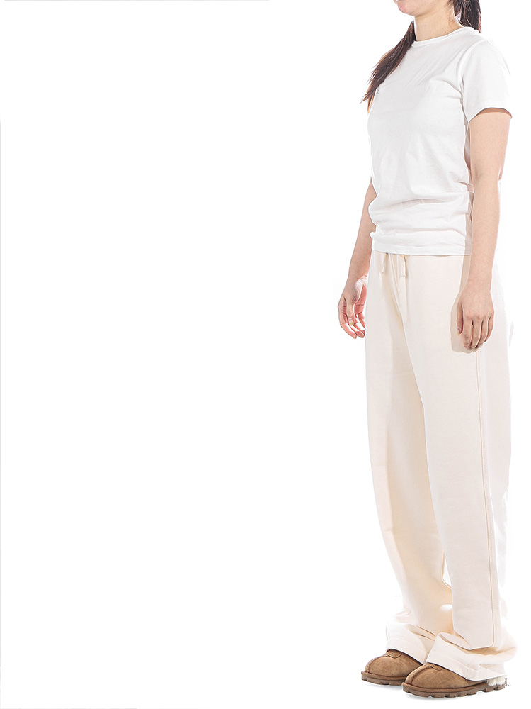 パンツ MAISON KITSUNE Women Straight Pants NW01106KM0325 White Maison Kitsune 24FW Women's Pants (NW01106KM0325 FRESH